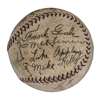 1931 Chicago White Sox Team Signed Official American League Baseball with 16 Signatures Including Appling (JSA)